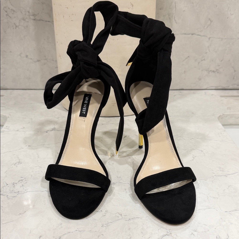 Nine West Donatela Open Toe Stiletto Heel Dress Sandals size 9 - Picture 2 of 8